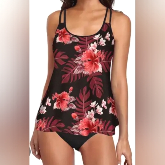 Omichic Women’s Floral Tankini Set – Size XL, NWOT - Picture 1 of 2